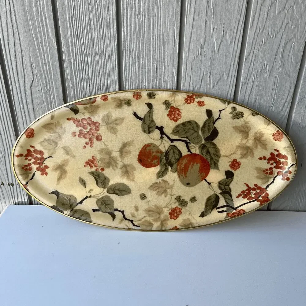 Arnold Designs LTD Chalford Glos Fiberglass Tray Fruit & Berry 1960s England VTG